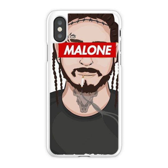Post Malone iPhone X Case, White Tough Case