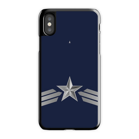The First Avenger iPhone X Case, Black Snap Case